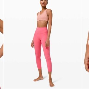 Lululemon Align leggings 25" Pink NULU style# W5CTCS Size 12